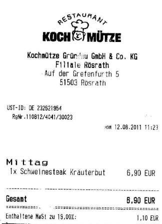 kmit Hffner Kochmtze Restaurant